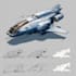 draw high quality spaceship concept