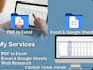 do accurate data entry copy paste PDF to excel google sheets