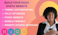 build a fast and SEO friendly hugo static website