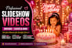 create wedding, birthday, memorial and family photo slideshow video