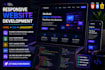 create a responsive website using HTML CSS and javascript
