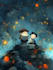 create romantic fantasy book cover illustration