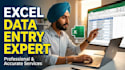 do excel data entry, data entry, pdf to excel data entry
