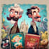 create educational children book cover illustration