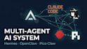build a custom multi agent ai system architecture hermes openclaw pi agent