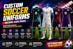 do soccer rugby custom designs