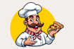 do a unique and creative pizza and restaurant logo