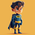 make superhero cartoon character