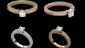 create custom solitaire and bridal set engagement ring cad models and 3d stl