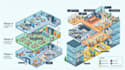 design infographic map, custom map, strategy map, office map and analytics map