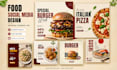 design food social media posts and restaurant ads