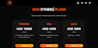 modern gym website with admin panel