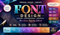 do font design custom ttf otf typefont typeface metadata logo multilingual font