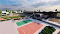design realistic 3d sports complex, stadium, arena and recreation center
