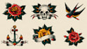 draw aesthetic old school tattoo design