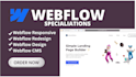 design a webflow landing page, responsive webflow website and webflow cms setup