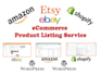 shopify product upload and e commerce product listing