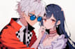 draw anime couple illustration