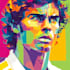 draw wpap pop art sport potrait