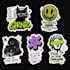 create a cute animal and anime sticker