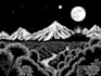 draw a custom black and white illustration