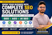 do monthly website local off page and on page , GEO, aeo,SEO backlinks ai