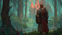 paint a character illustration in a fantasy world