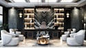 design and render modern lobby, reception and front desk