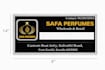 design premiums attar , perfume banner and packaging