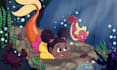 create magical children book illustrations