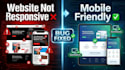 fix HTML CSS javascript bugs and responsive design issues