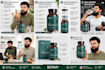 design premium supplement label and packaging design