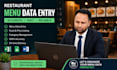 do restaurant menu data entry, menu upload, food listing with menu management