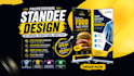 design roll up banner and standee