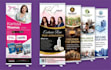 design a creative roll up banner, pull up banner