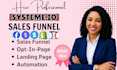 build high converting clickfunnels leadpage, thrivecart, sales funnel page