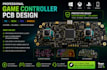 do professional game controller pcb design for PC xbox ps5 mobile, prototype