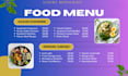 provide restaurant menu data entry and design