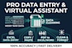 do excel data entry, copy and paste, PDF to docx, and data cleaning
