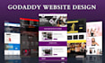 design godaddy website, godaddy redesign, godaddy SEO, fix and develop godaddy