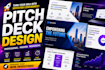 design and redesign pitch deck canva presentation