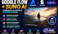 create google flow ai videos with custom suno ai music