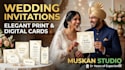 create luxury wedding cards