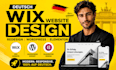 build design deutsch wix website redesign wordpress elementor german website