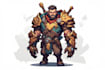 paint custom character design, game character, concept