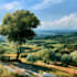 concept art, fantasy landscape character illustration