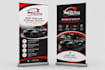 design modern canopy tent, feather flag, backdorp banner and table cover