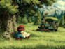 childrens book illustration  layout design
