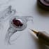 do a quick jewelry sketch design your concept