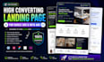 design cro focused PPC landing page google ads meta ads conversion funnel site